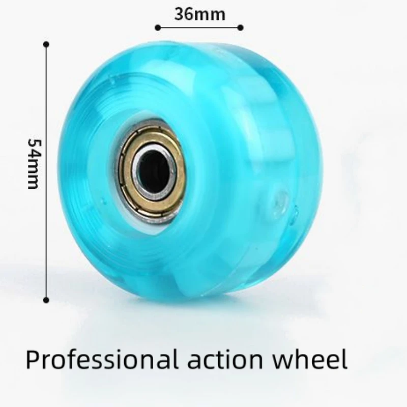 

PU skateboard flash action wheel and street brushing wheel 4pcs packaging