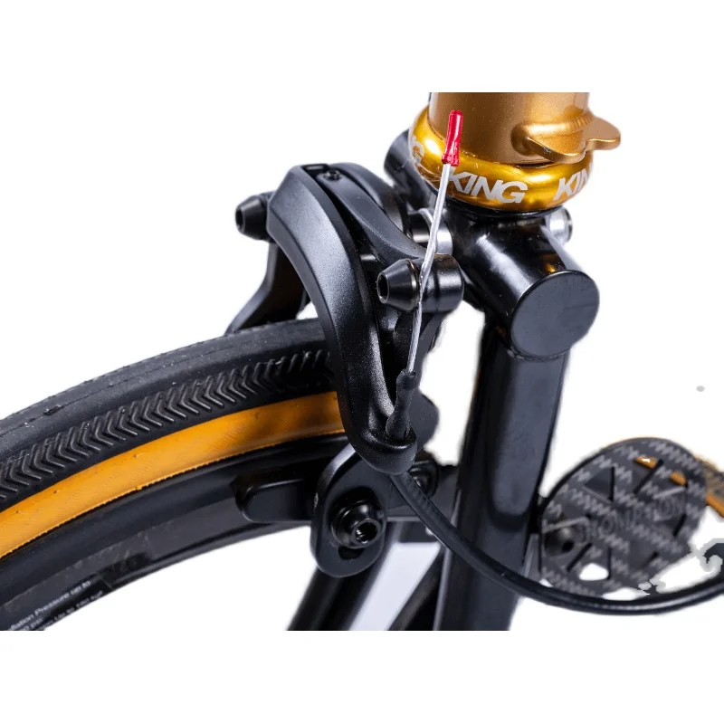 

Dcch Новый зажим тормоза передний и задний для Бромптона зажим из титанового сплава винт из титанового сплава нитрид черный аксессуар