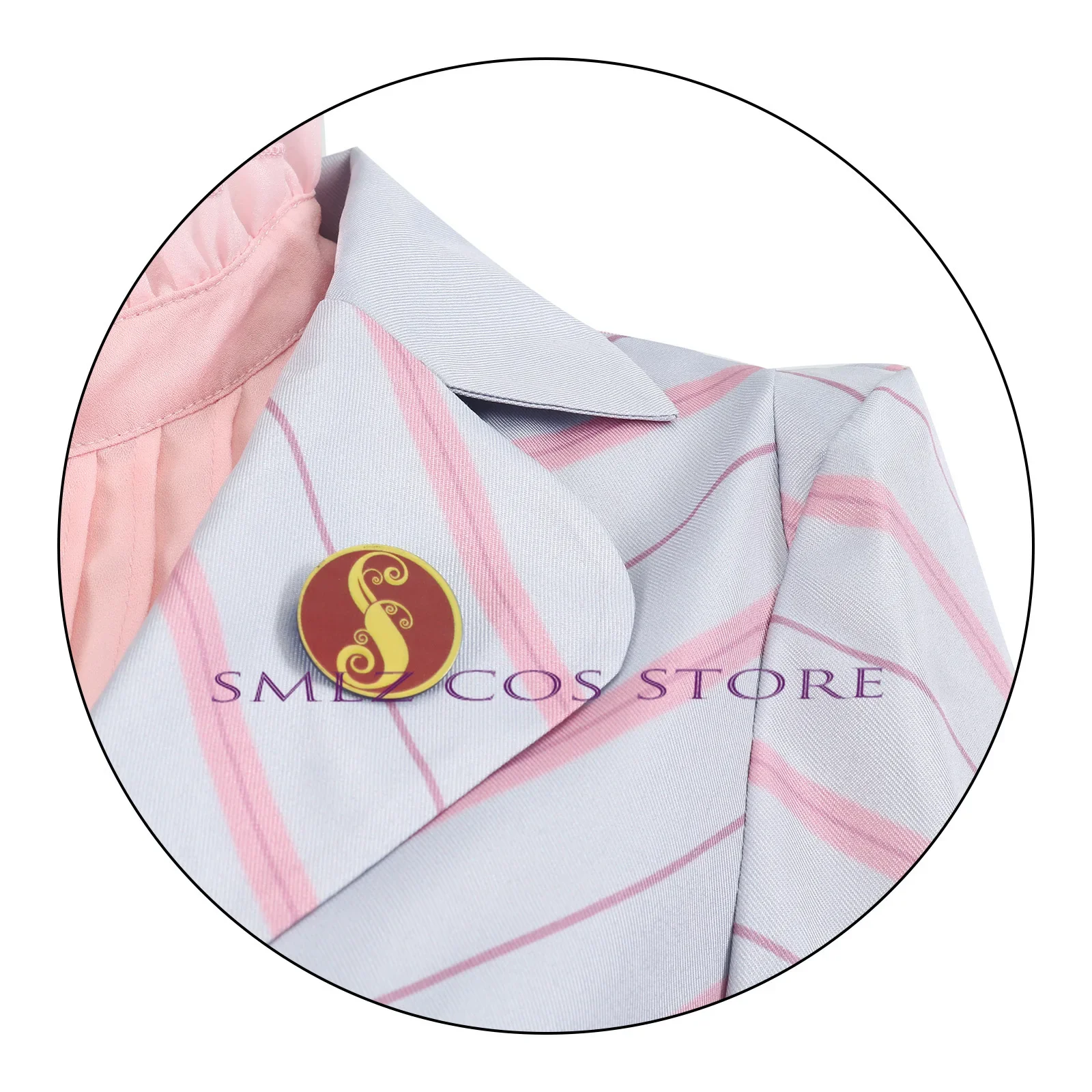 Glinda Косплей Аниме Ведьма Эльфаба Костюм Женщина Готическая Розовая Униформа