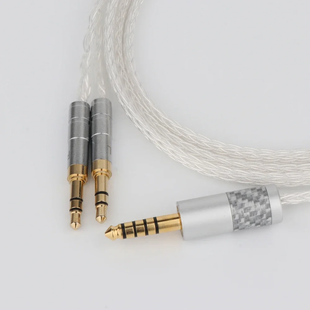 Фото Кабель для наушников Hifi 8Cores с серебряным покрытием для Denon AH-D600 D7100 Hifiman Sundara Ananda HE1000se HE6se He400 №2