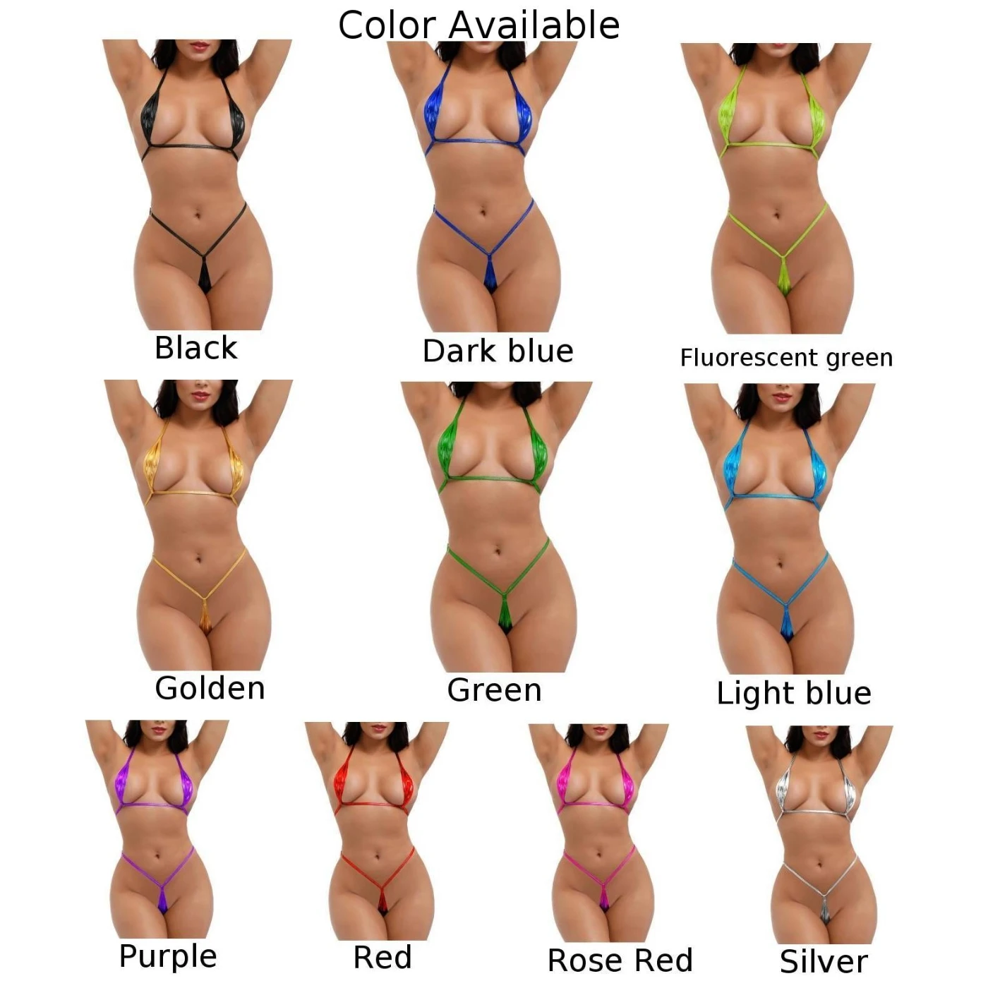 Сексуальный женский комплект бикини из искусственной лакированной кожи с