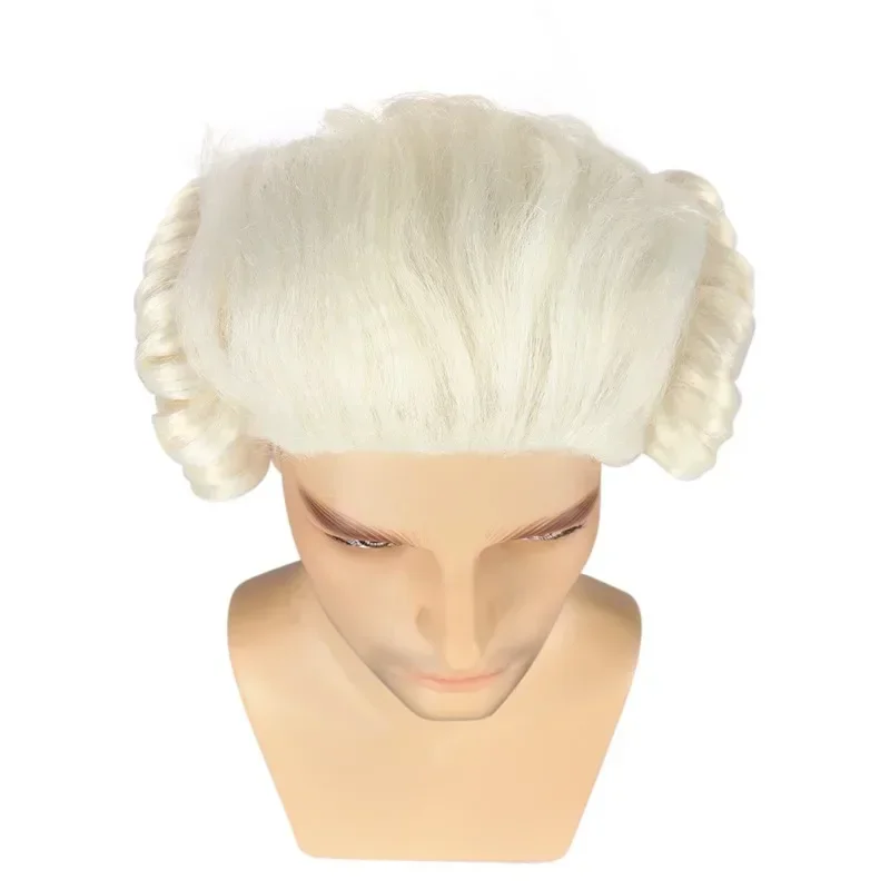 Юрист Судья Барокко Косплей COS Стайлинг Парик Мужчины Женщины Делюкс Волосы