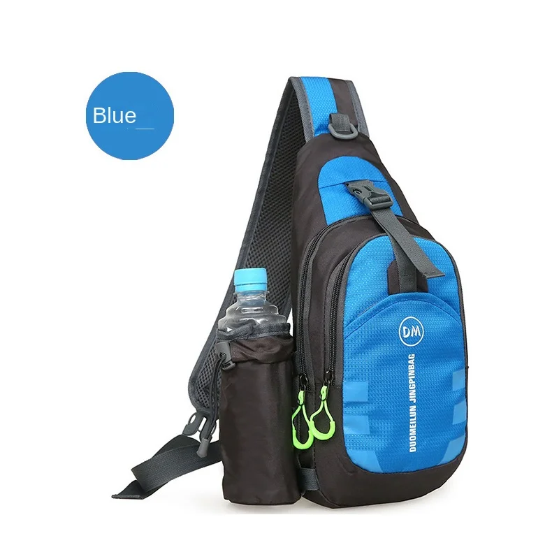 

Waterproof Chest Bag Crossbody Sling Backpack Detachable Bottle Holder Travel Bike Gym Daypack for Women Men Running Cycling