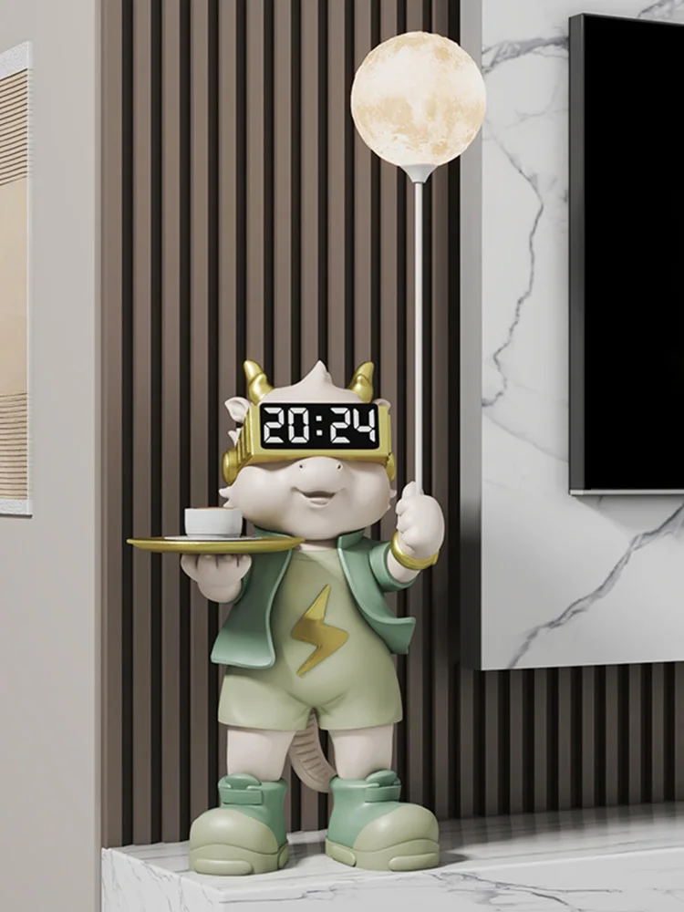 Декор для дома с мультяшным драконом скульптуры скандинавский большой пол декор