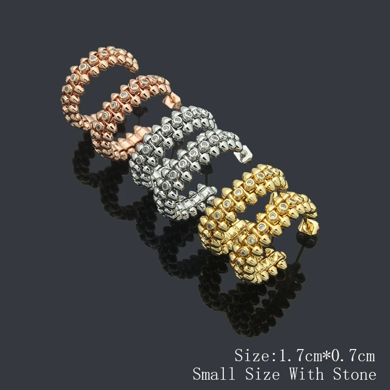 Женские серьги-гвоздики из нержавеющей стали