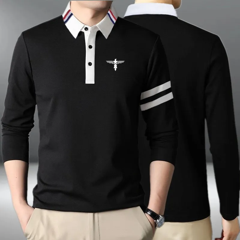 Модная Летняя Повседневная рубашка с длинным рукавом и отложным воротником