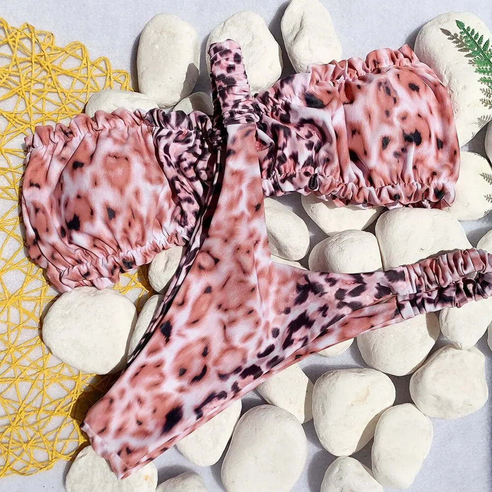 Купальный костюм пикантный купальник из двух частей женский новый комплект