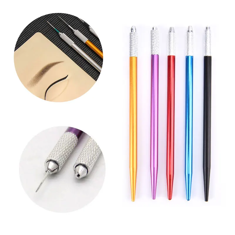 Профессиональная ручка из нержавеющей стали для микроблейдинга