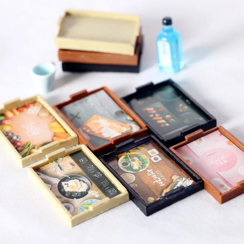 Деревянная обеденная тарелка для кукольного домика в масштабе 1:12 мини-тарелка 1