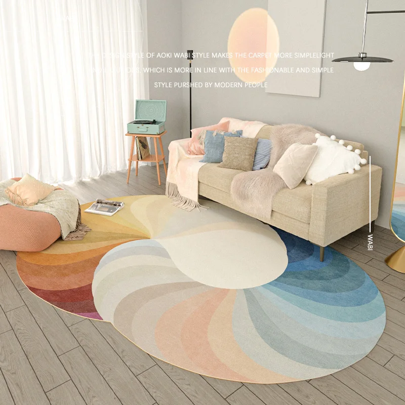

Modern Moroccan Living Room Carpet Nordic Bedroom Study Large Area Decorative Carpet Bohemian Style Floor Mat Anti Slip Rug