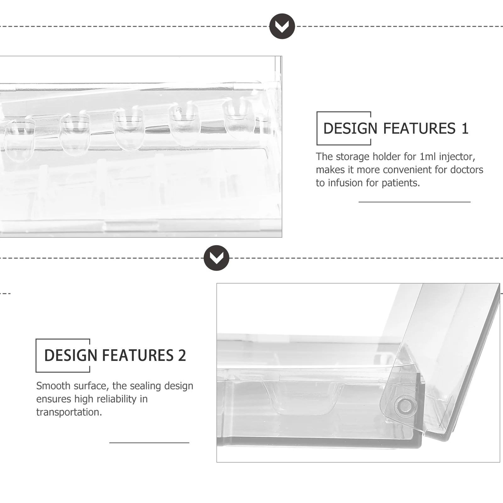 2 шт. светонепроницаемая коробка для медицинских принадлежностей инъекций