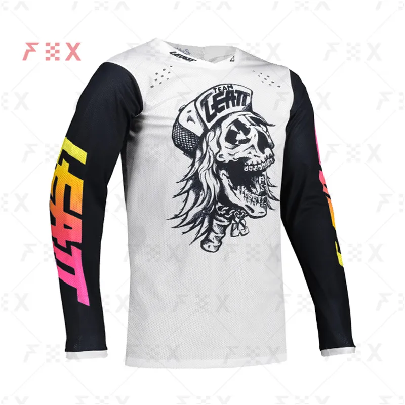 

motorcycle mountain bike team downhill jersey MTB Offroad DH MX bicycle locomotive shirt cross country mountain bike TEAM leatt