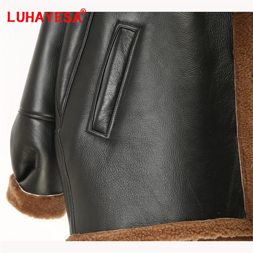 2024 женская повседневная австралийская шуба из овчины мериноса средней длины