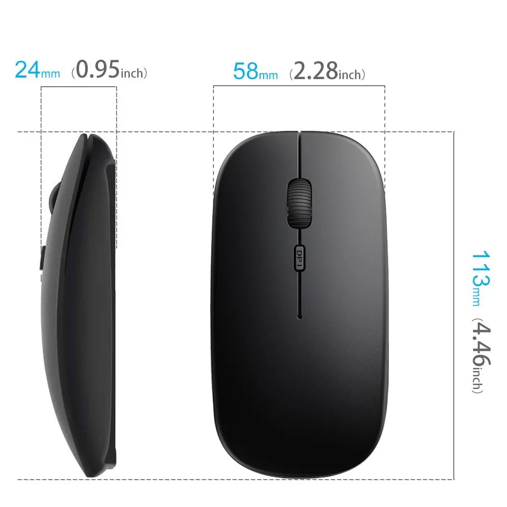 wireless mouse computer gaming usb homeoffice bluetooth souris ergonomic mouse for laptopdesktoptabletsmart phone free global shipping