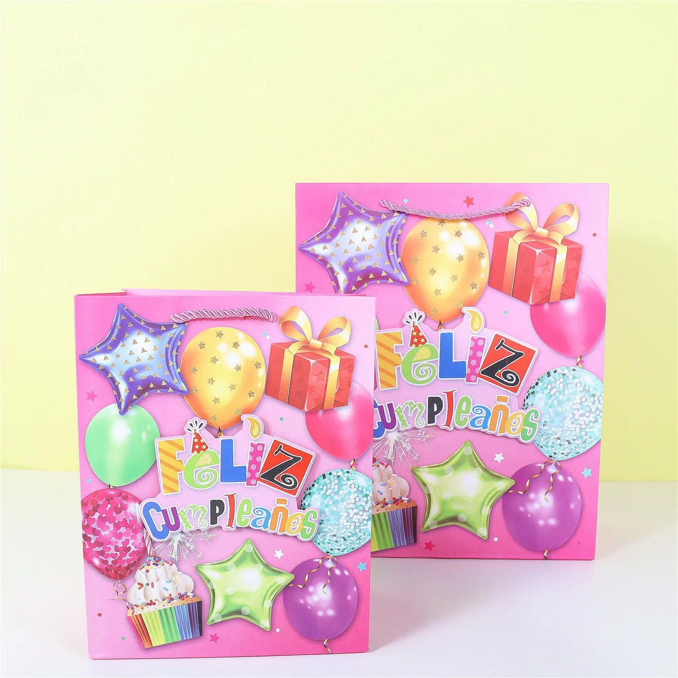 12pcs 3D Craft Birthday Balloon Gift Bags Festival Party Candy Packaging Box Feliz Cumpleanos Baby Shower Favors Supplies