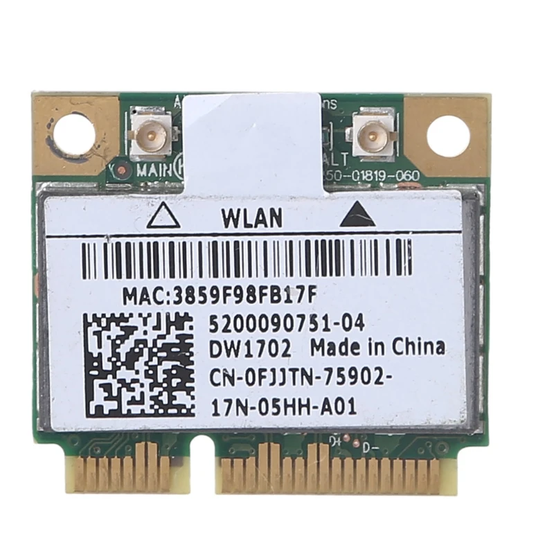 

Network Card for Dell Dw1702 Atheros Ar5b195 Wireless+ BT Bluetooth-compatible Combo Card Dropship