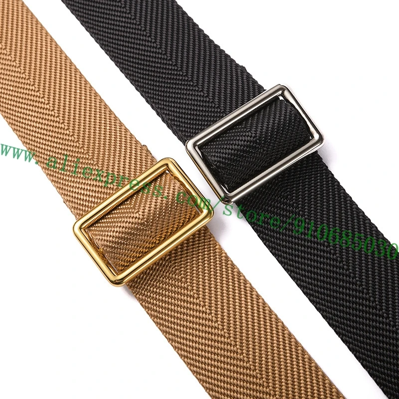 Adjustable Striped Fabric Shoulder Strap For Designer Lady Handbag Women Bumbag Pochette Purse Carry Belt Bag Parts Replacement