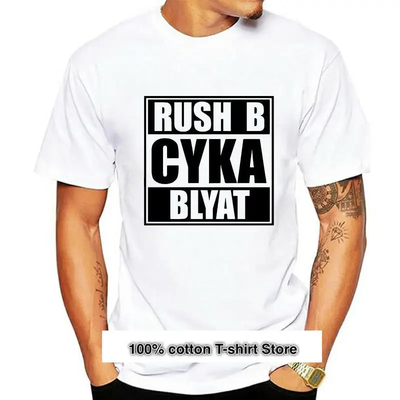 

Camiseta para hombre Rush B CYKA BLYAT CS GO(3), camiseta para mujer