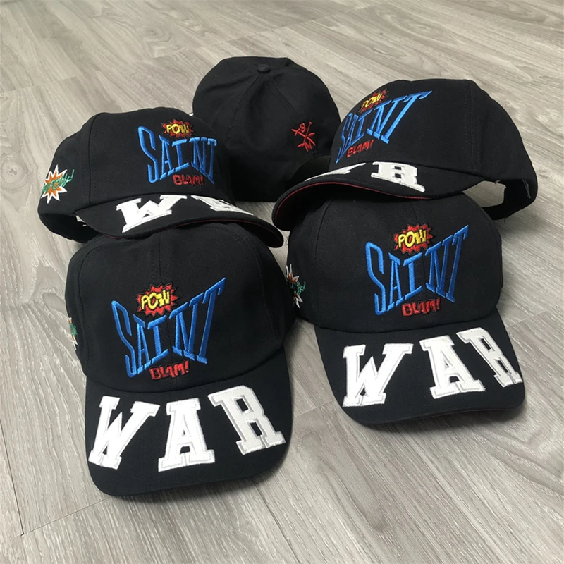 

2023ss SAINT MICHAEL Baseball Sports Cap Men Women Embroidery Caps Inside Label Adjustable Buckle Harajuku Graphoc Print Hats
