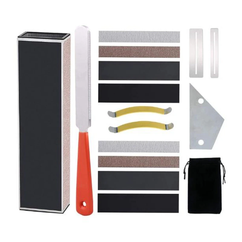 

Guitar Luthier Tool,String Crown File,String Ruler Beam,String Rocker,Fingerboard Protector,String Diffuser,Sandpaper