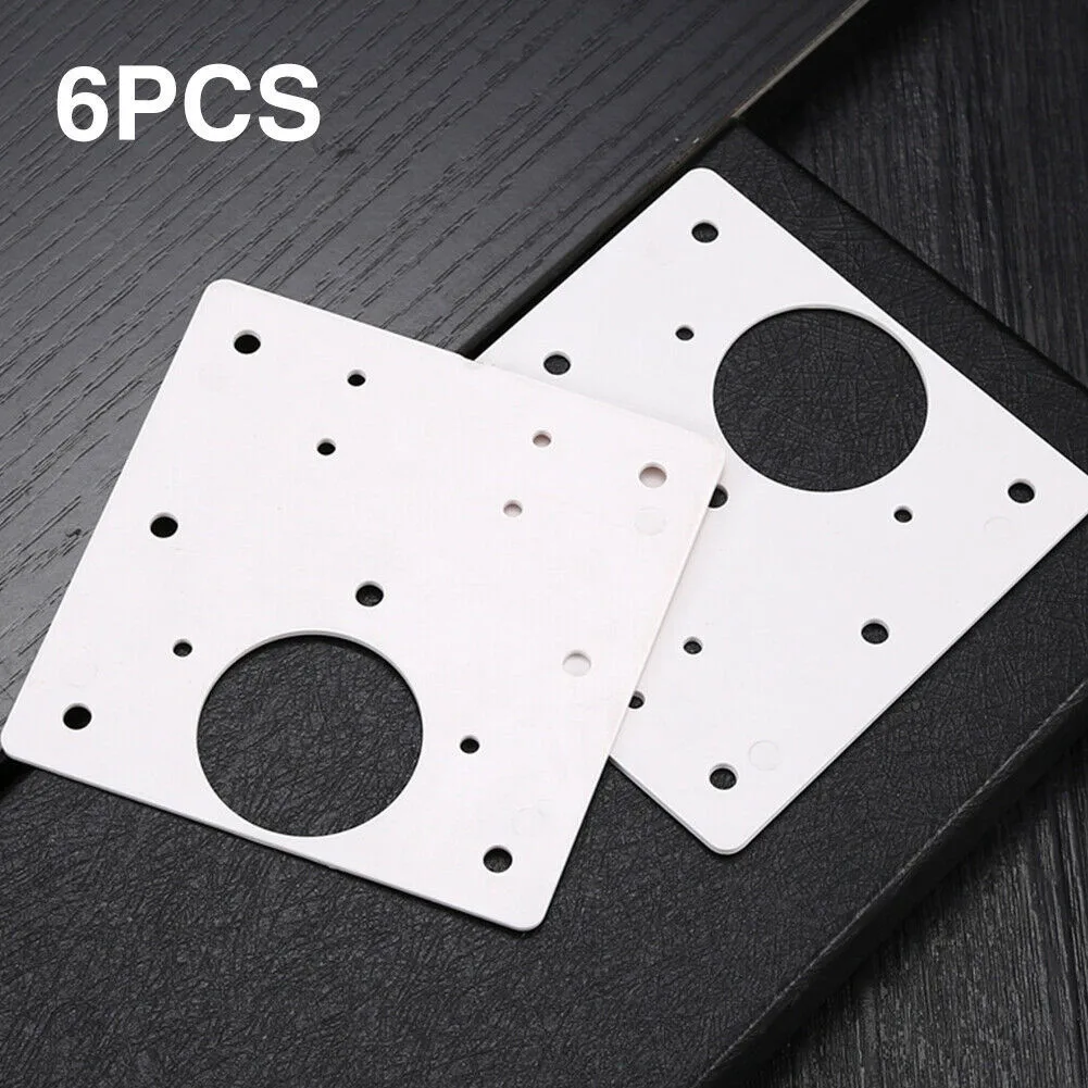 

6pcs Cabinet Hinge Repair Plate Kit Hinges Repair Cupboard Door Hinge Mounting Fixing Plates With Screws Furniture Hardware
