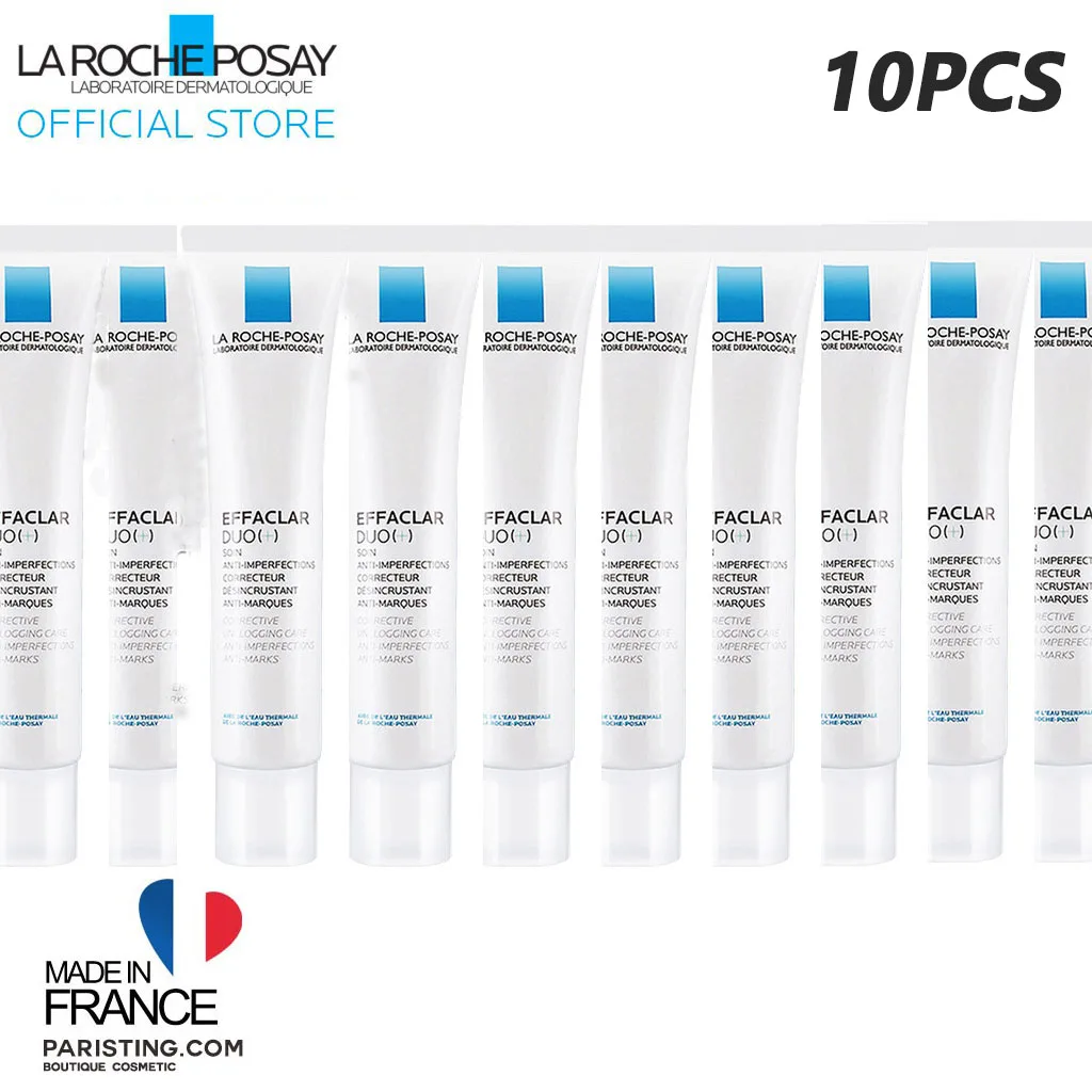 La Roche-Posay Effaclar Duo Acne Removal Cream Anti Acne Spots Moisturizing Repair Acne Marks Gel Face Care 40ml 10PCS