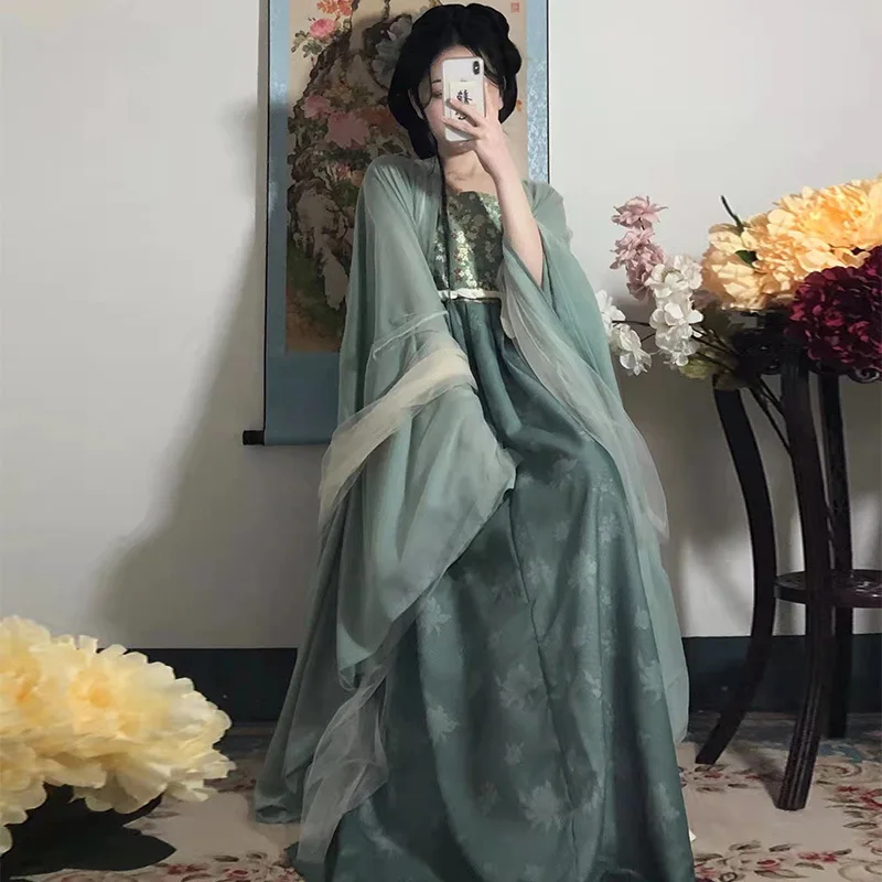 NT215 Hanfu Женская юбка Chebule в китайском стиле династии Тан Юбка длиной до груди