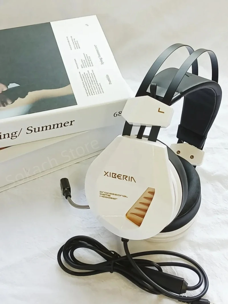 

XIBERIA K15 Матовая Белая игровая гарнитура для киберспорта 3,5 мм/USB 7,1 Наушники Проводная игровая гарнитура с микрофоном
