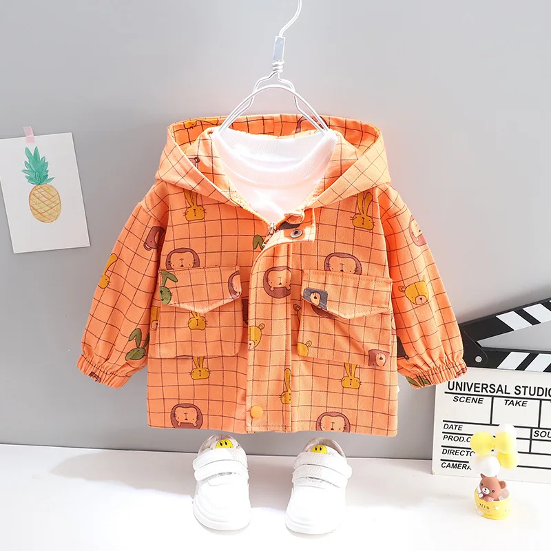 

Новые детские толстовки, осенняя одежда для маленьких девочек, модная одежда для мальчиков, куртка с капюшоном с мультяшным рисунком для ма...