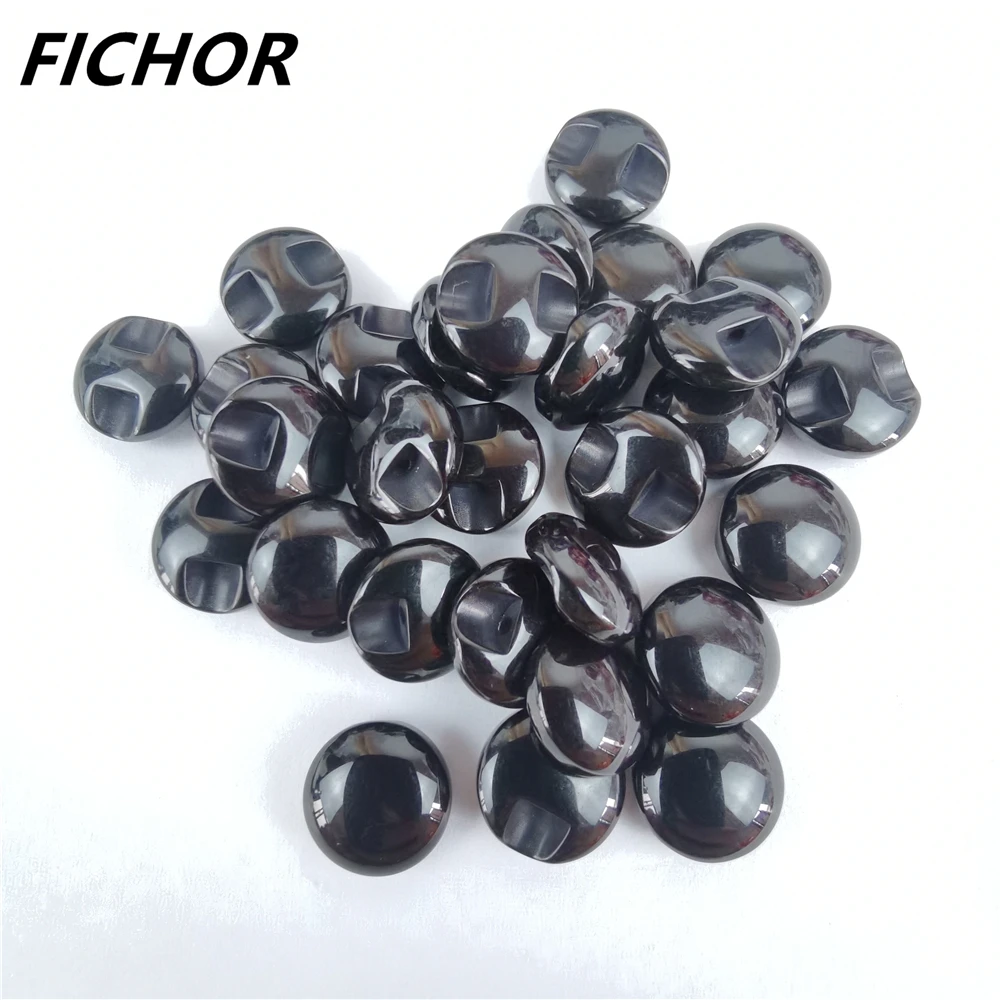30/50pcs 11mm Black Resin Buttons Apparel Sewing Accessories DIY Garment Shirt Eye Cat Stone Toy Decorative Eyes images - 6