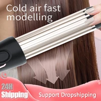 professional 2 in 1 hair straightener curler multifunctional hair curler mini flat iron hair curler electric household curler