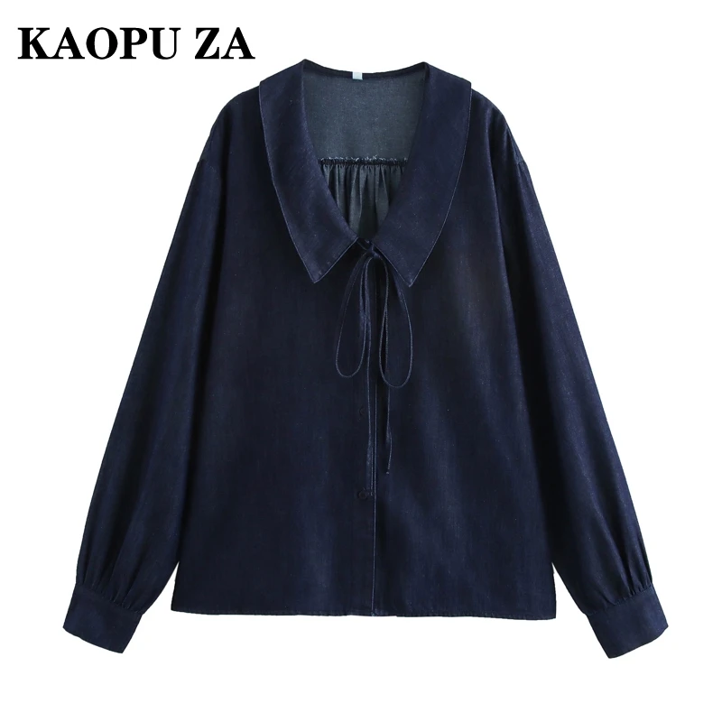 Женское винтажное пальто KAOPU ZA повседневный однобортный Топ с отложным