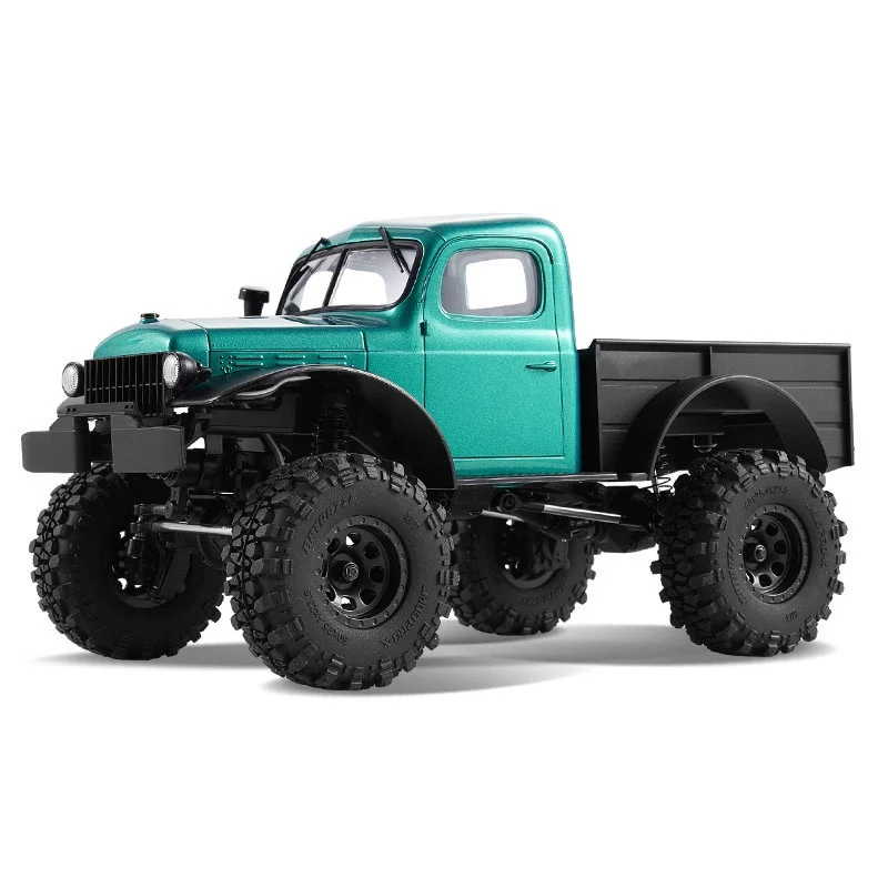 Фото FMS 1/24 FCX24 Power Wagon Green Outrunner Brushless RC Rock Crawler Pickup Truck — радиоуправляемый внедорожный пикап-краулер, модель для хобби. №5