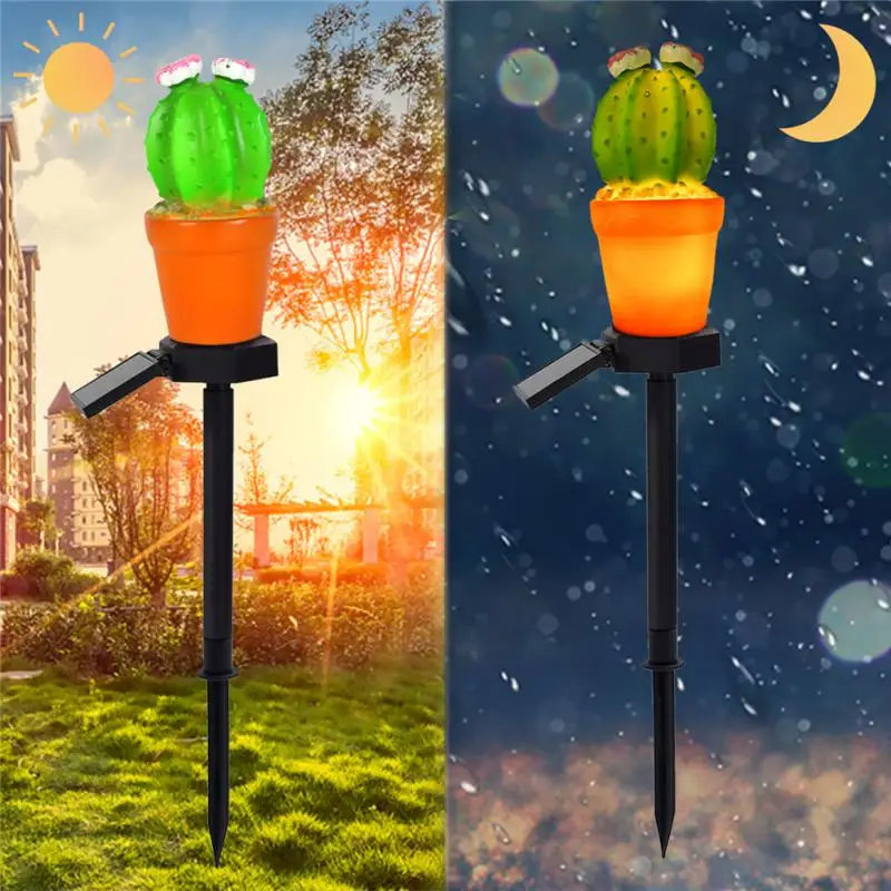 Outdoor Solar Lawn Lights Fruit Pineapple Cactus Lights Garden Decoration For Courtyard Lawn Channel Lights Aisle Pathway Lamps