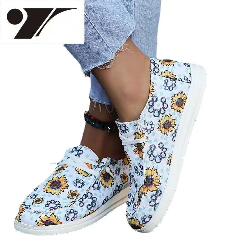 

Модная женская обувь из искусственного холста, повседневная и Легкая удобная обувь, Молодежные прогулочные повседневные кроссовки для сту...