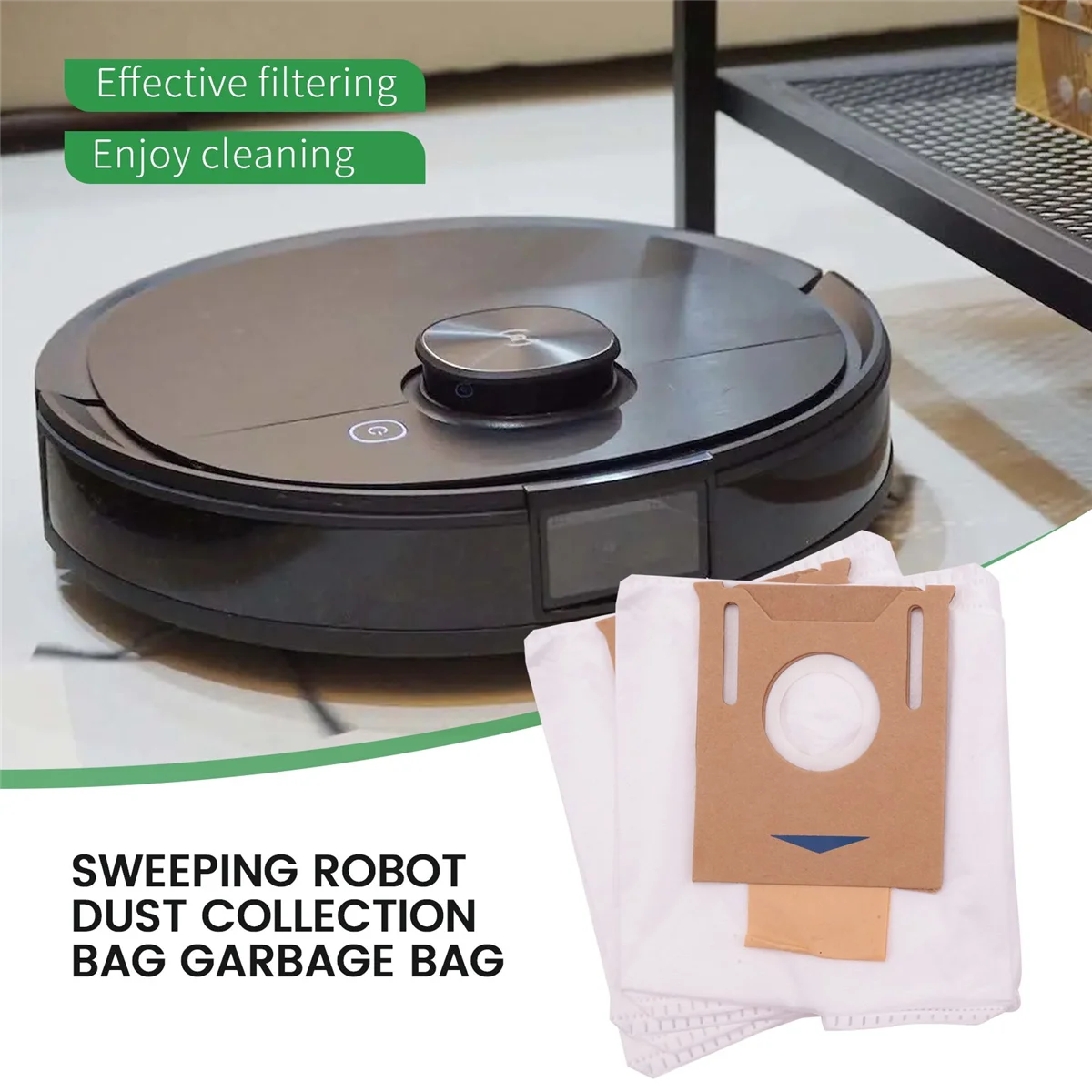 10 упаковок вакуумных мешков для пыли Ecovacs DEEBOT OZMO T8 AIVI Max Series T9 N8 Pro Plus Robot Vacuum Part