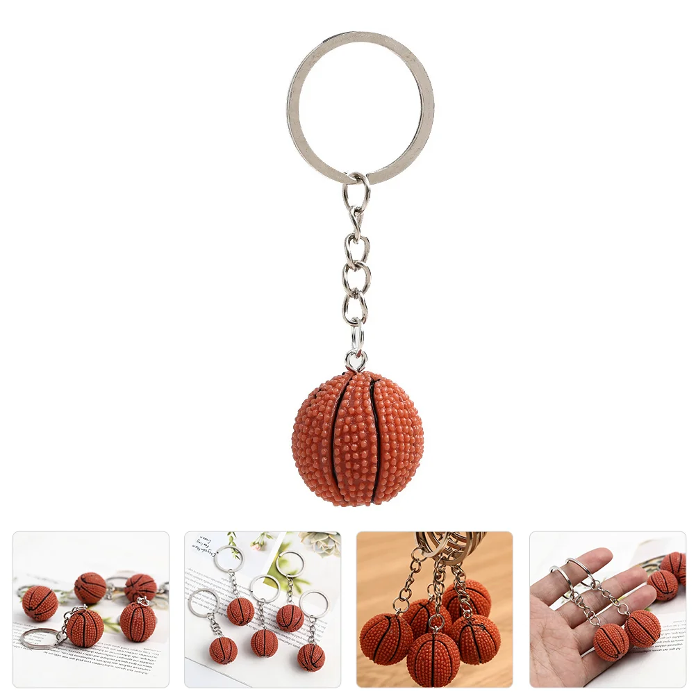

Key Basketball Party Sports Keyring Keychain Pendant Holder Chain Decorative Gift 3D Plastic Resin Themed Favors Car Lover Ring