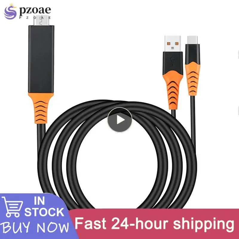 

2 in 1 Type C Convert 4K HDTV Adapter Cable For Samsung Galaxy S8 Conversion line