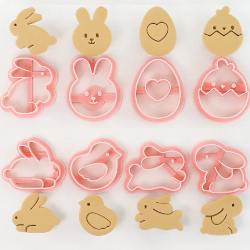 8 шт. форма для печенья с мультяшным пасхальным кроликом милый кролик цыпленок