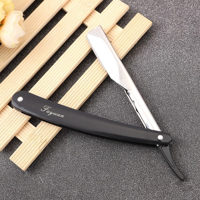 Straight Edge Stainless Steel Sharp Barber Razor Shaving Beard Cutter With Blade Shaving