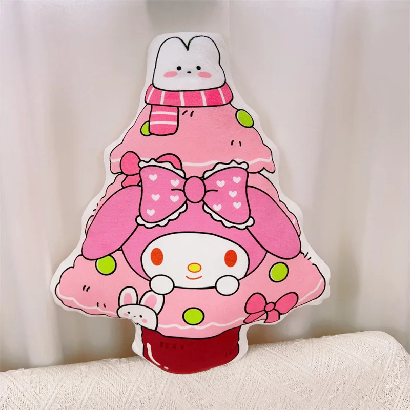 Sanrio мультфильм милый Kuromi My Melody Hello Kitty Рождественская елка Подушка игрушка