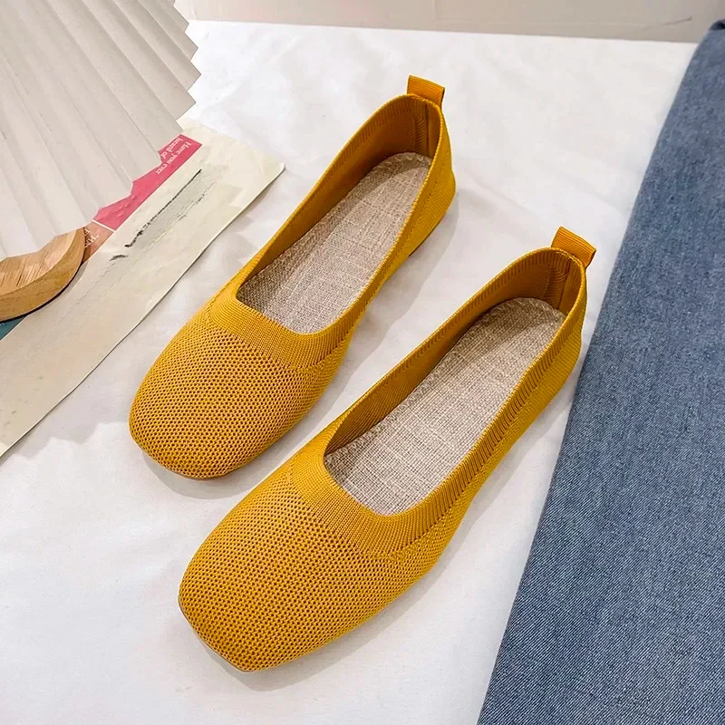 Сетчатые балетки из сетчатой ткани