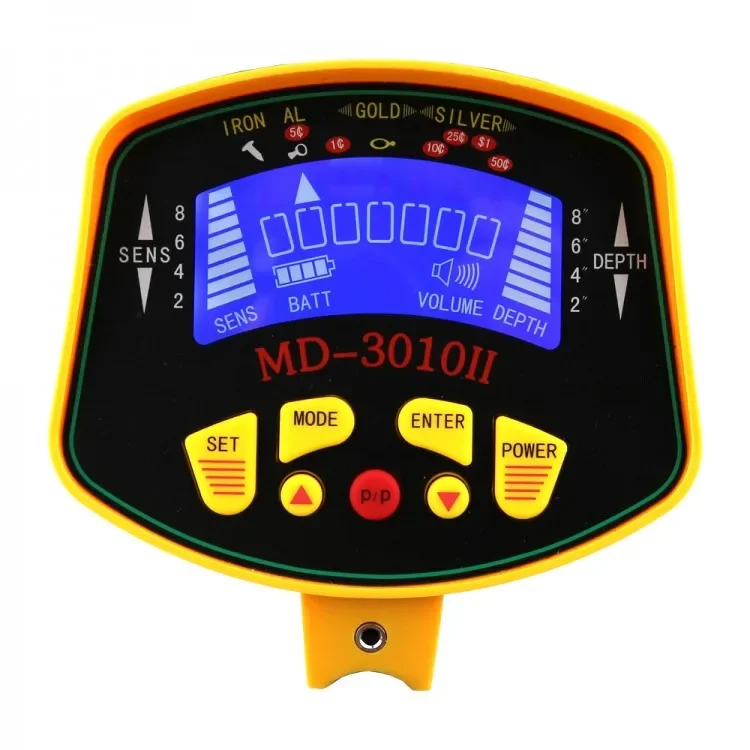 Желтый Высокочувствительный ЖК-дисплей MD3010II подземный металлоискатель