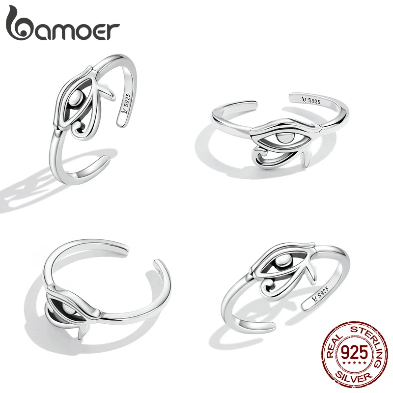 Женское кольцо BAMOER Открытое из стерлингового серебра 925 пробы с защитой от солнца