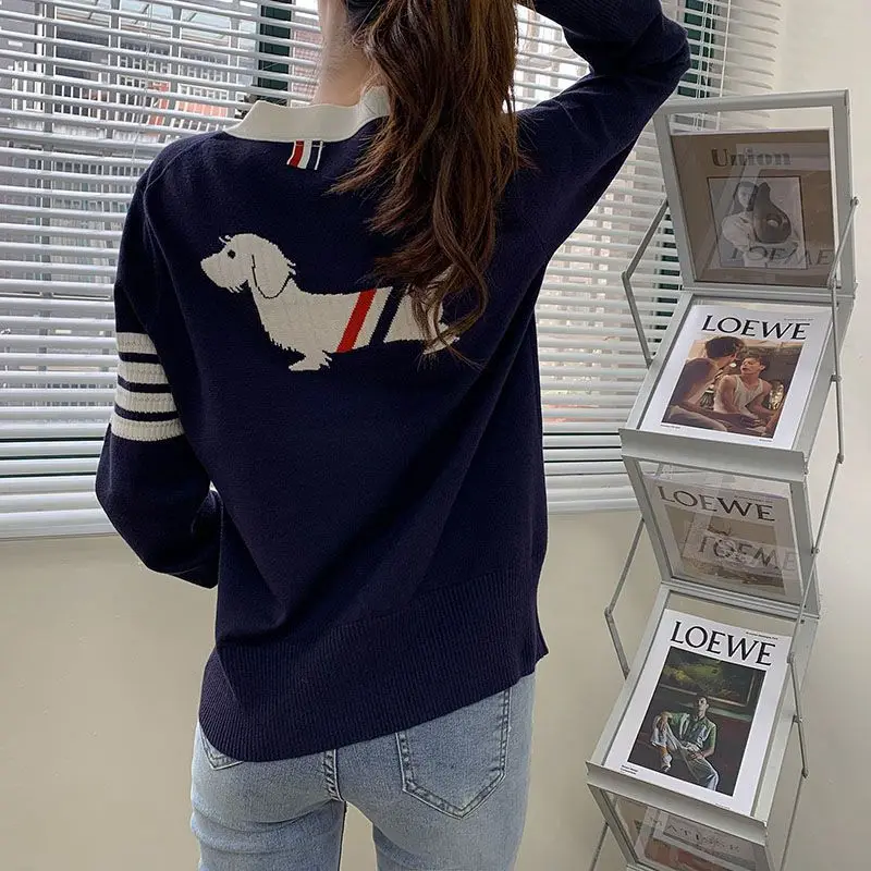 

Кардиган корейский модный свитер для женщин Y2k трикотаж женская одежда осень зима новинка 2023 Топы с длинным рукавом вязаная кавайная одежда