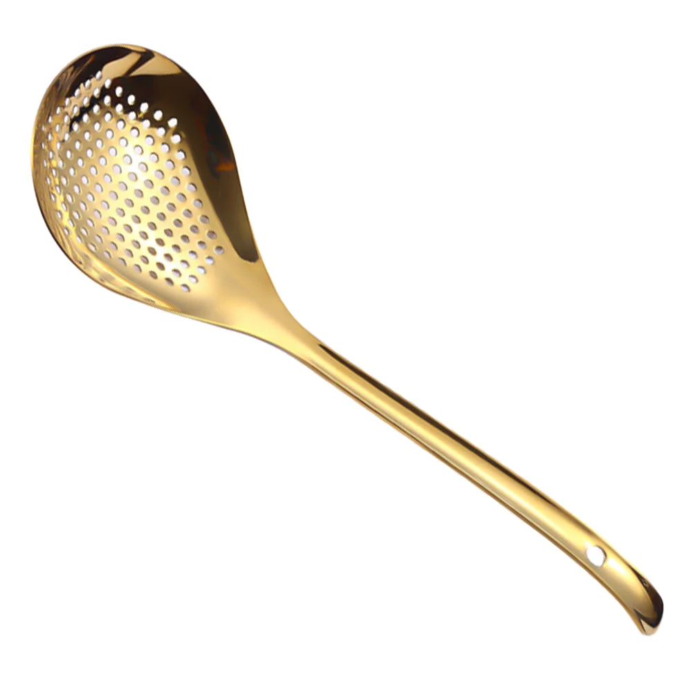 

Strainer Spoon Skimmer Ladle Kitchen Slotted Colander Cookingoilgrade Frying Draining Spider Perforated Professional Steel