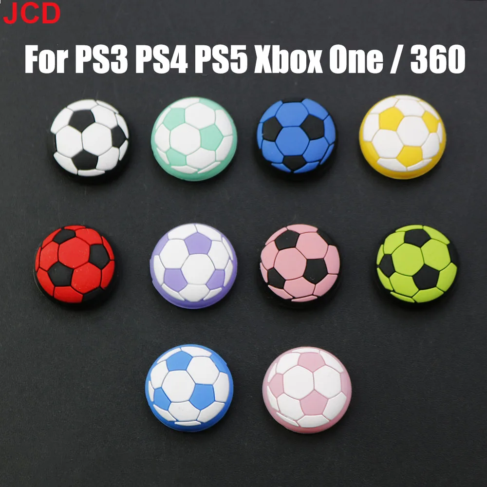 

JCD 1pcs Soft Silicone Thumb Stick Grip Cap Football Joystick Cover For PS5 PS4 PS3 Xbox One 360 Controller Thumbstick Case