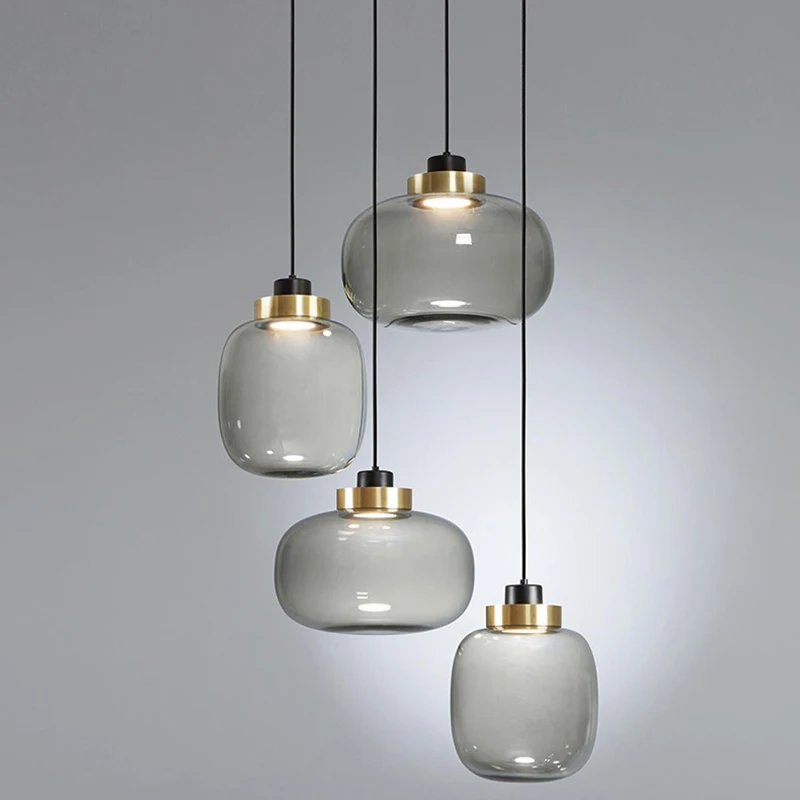 Дизайнерский стеклянный ночник в скандинавском стиле для спальни прикроватного