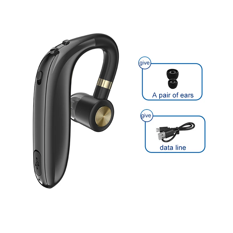 Беспроводные Bluetooth наушники, деловые наушники HIF, стерео, шумоподавление, в режиме ожидания, для вождения автомобиля, наушники с микрофоном, гарнитура (art.: 3920c0933bb69) - 3920c0933bb69