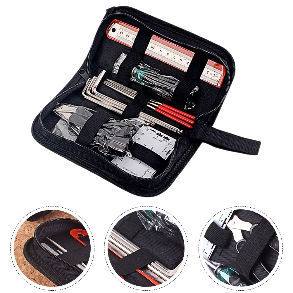 

Guitar Repairing Maintenance Tool Kit with Carry Bag Large Care Set of Tools Accessories